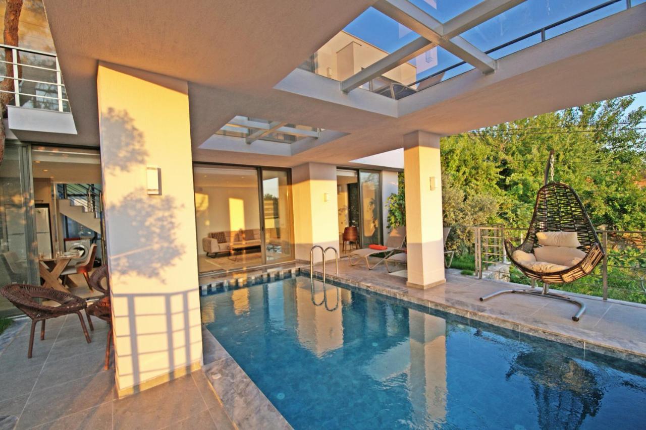 Villa With A Private Heated Pool, Jacuzzi, Overlooking Spectacular Views Of The Sea Kas Exterior photo