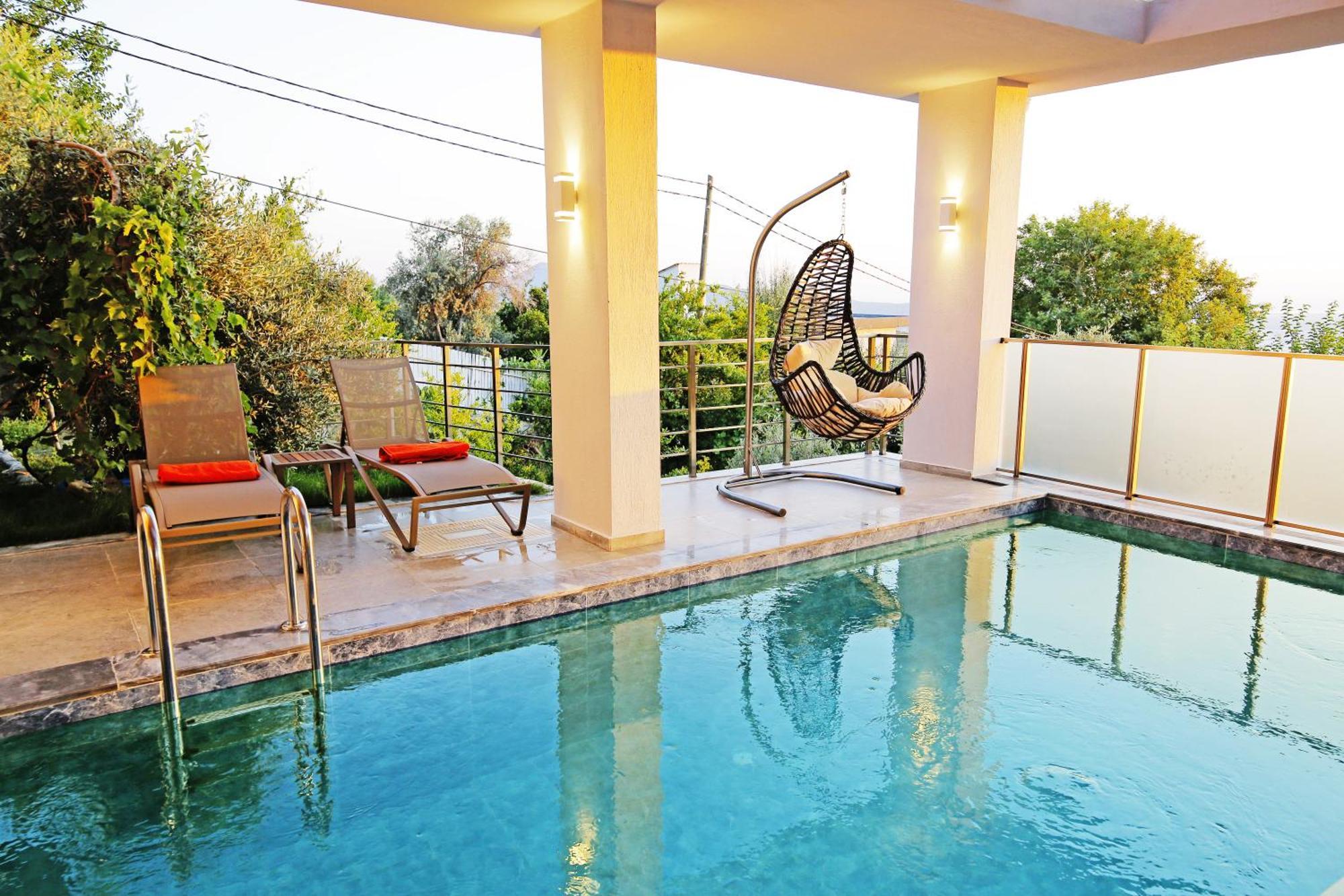 Villa With A Private Heated Pool, Jacuzzi, Overlooking Spectacular Views Of The Sea Kas Exterior photo